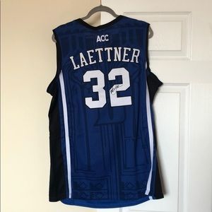 Christian Laettner Signed Duke Blue Devils Jersey